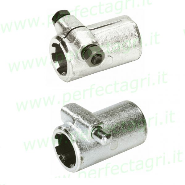 splined coupling with bolt/pin